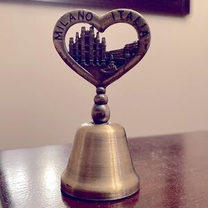 Milano Italia brass 🔔 bell. Height 2 3/4 inches tall